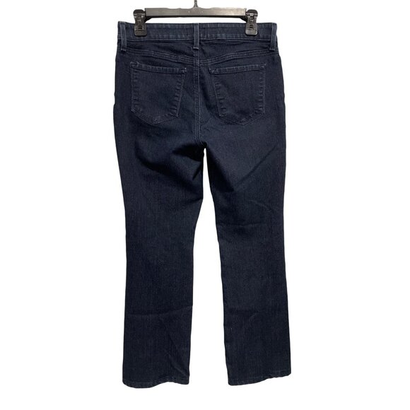 NYDJ Barbara Bootcut Jeans Size 6 Mid Rise Blue Dark Wash Stretch Denim Classic - Picture 4 of 10
